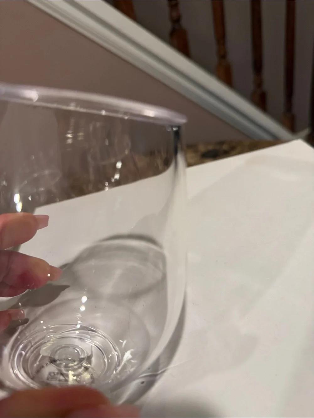 Crate&Barrel Aspen Acrylic Stemless Wine Glasses - Set of 6